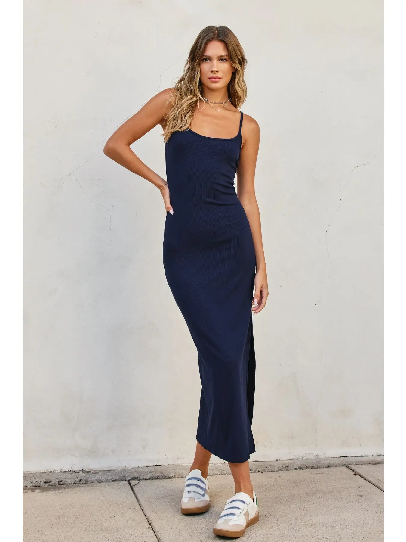 Ezra Ribbed Knit Bodycon Maxi