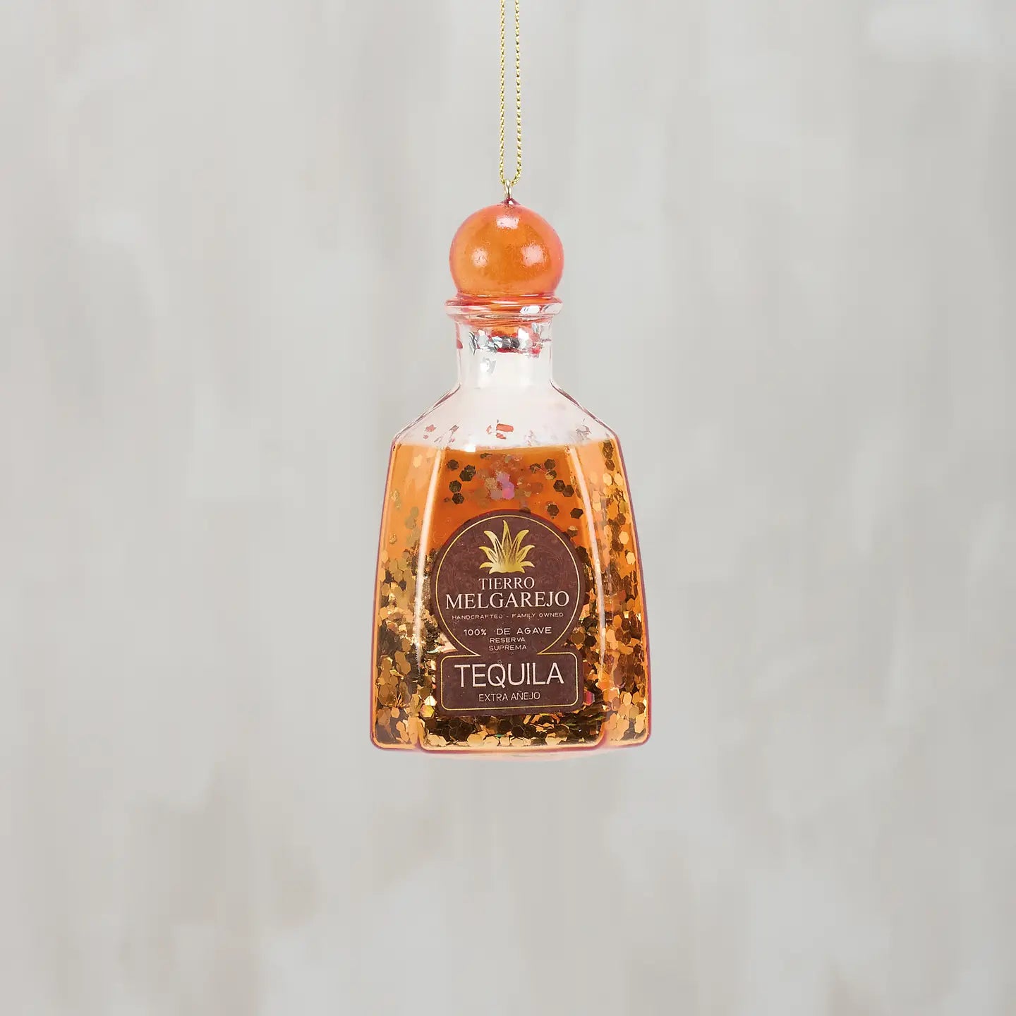 Glass Tequila Bottle Ornament