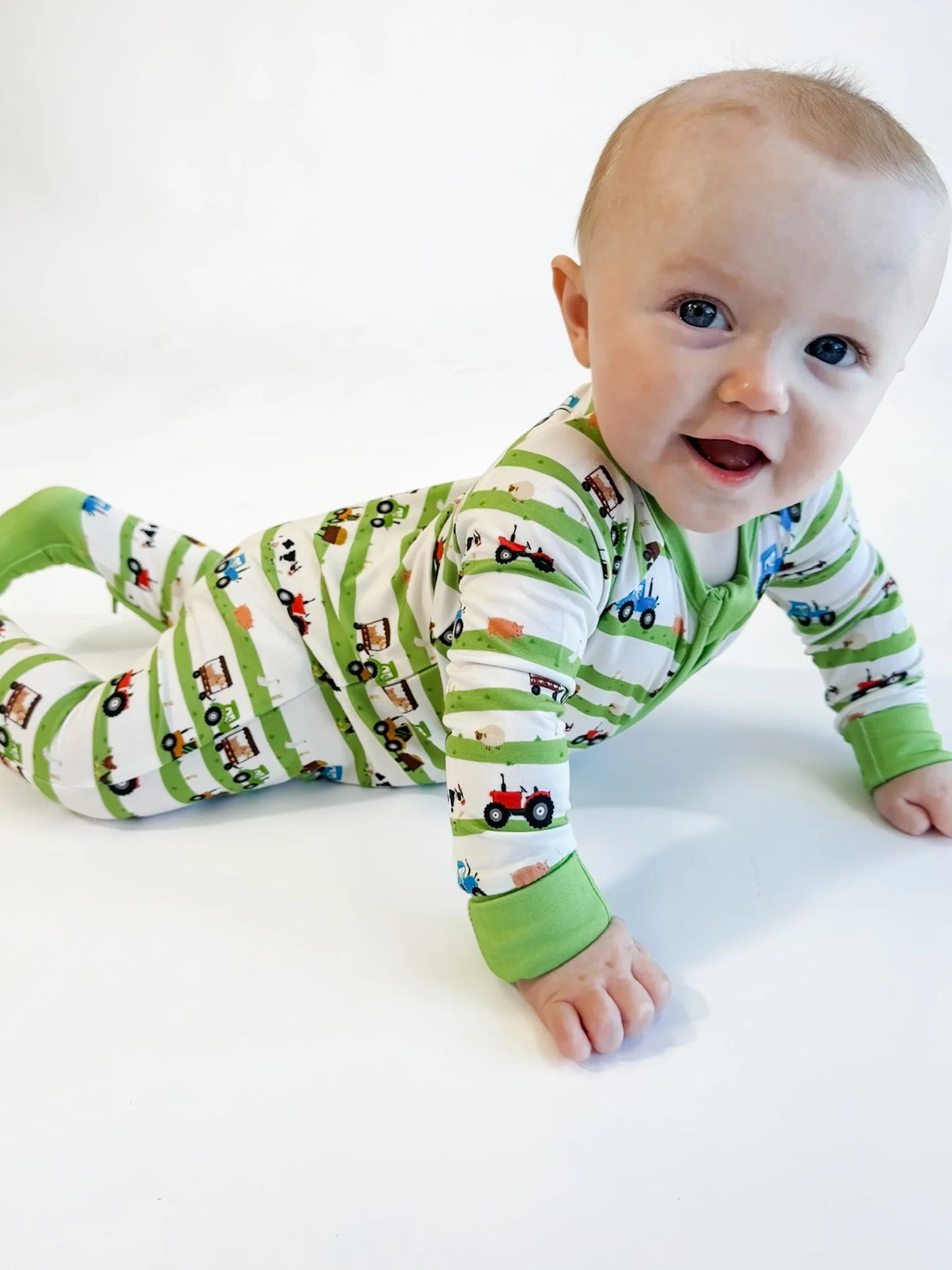 Farm Stripes Bamboo Sleeper