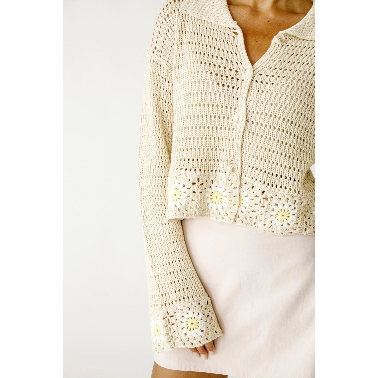 Charley Crochet Daisy Cardigan