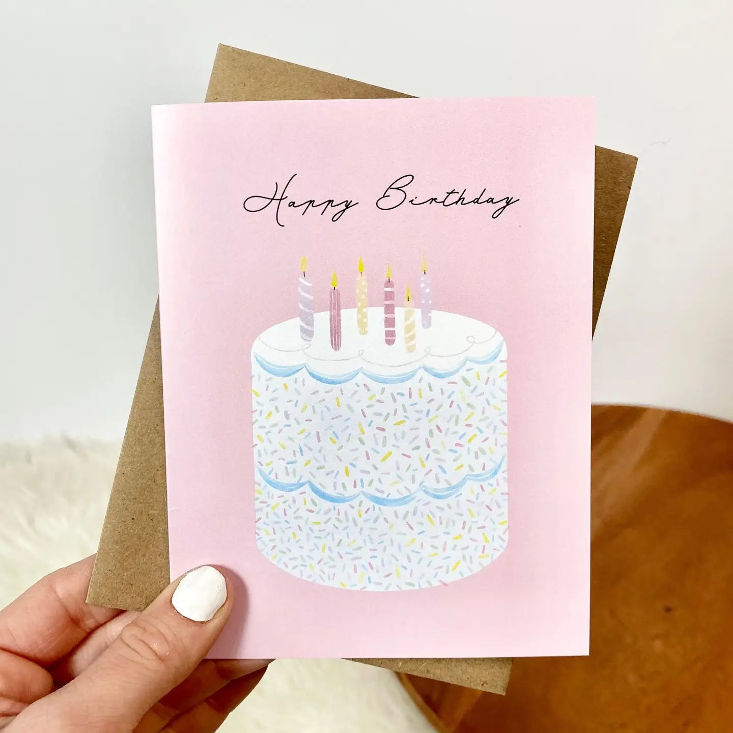 Happy Birthday Sprinkle Cake Card
