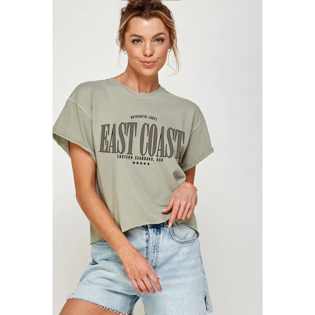East Coast Vintage Graphic Crop Top