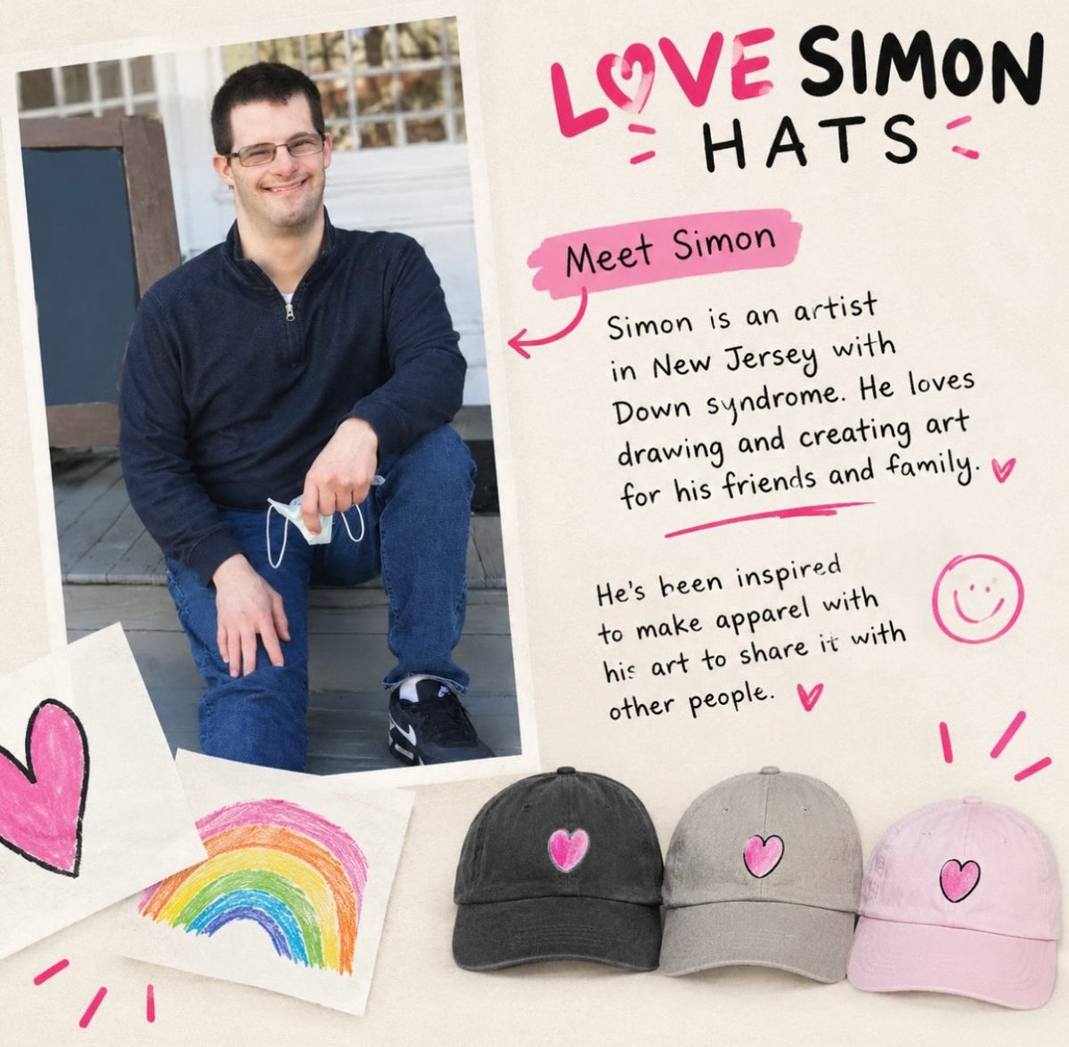 Love Simon Hats