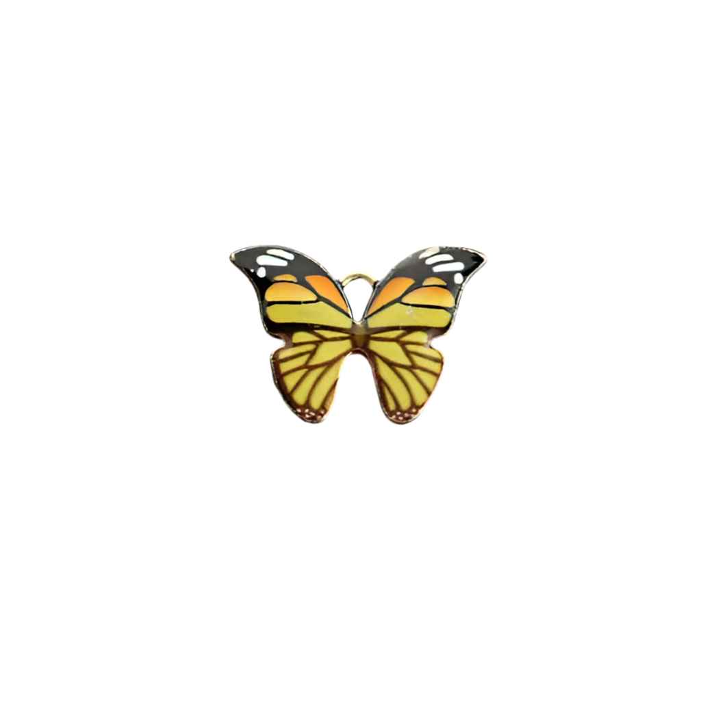Monarch Yellow Butterfly Charm