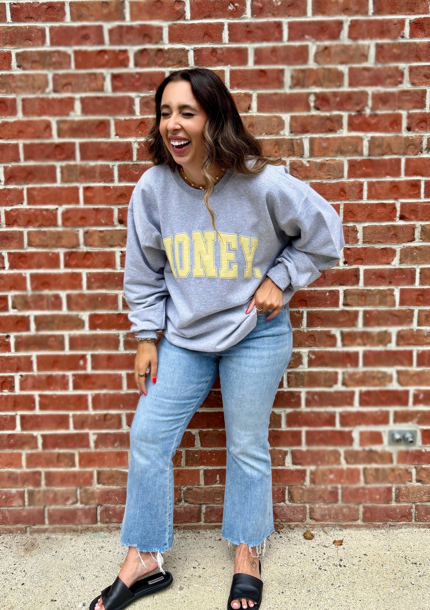 PREORDER Honey. Varsity Crew Sweatshirt
