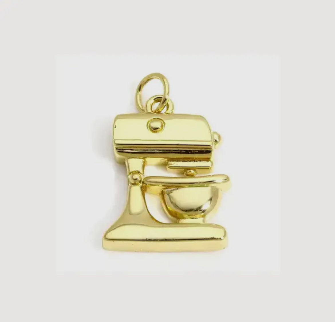 14k Gold Stand Mixer Charm