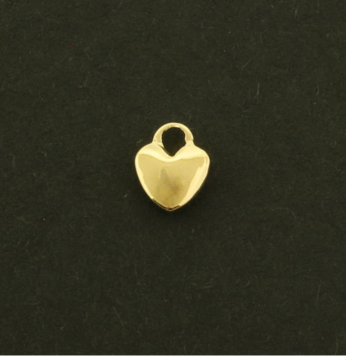 14k Heart Charm: Gold