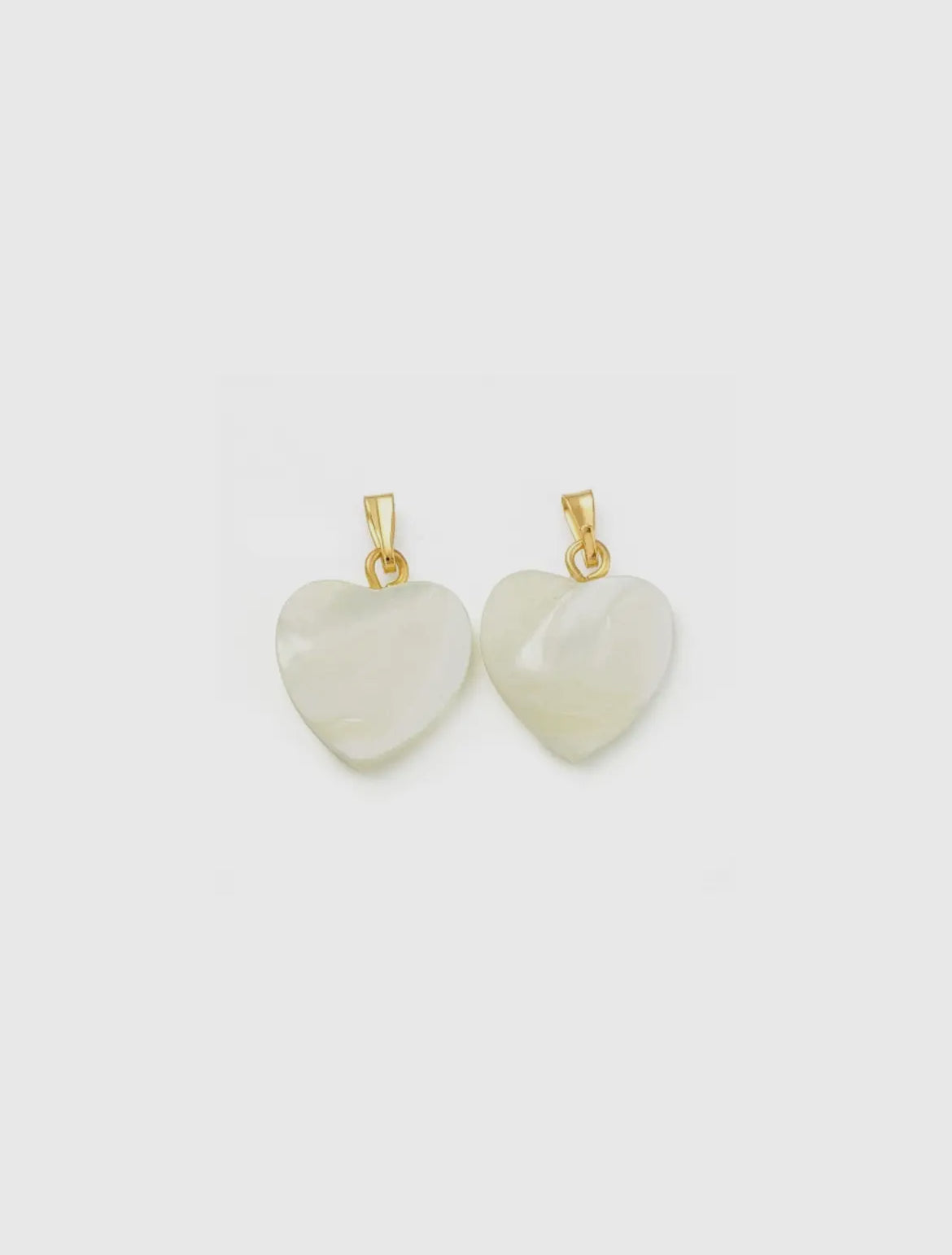 Gold Shell Heart Charm