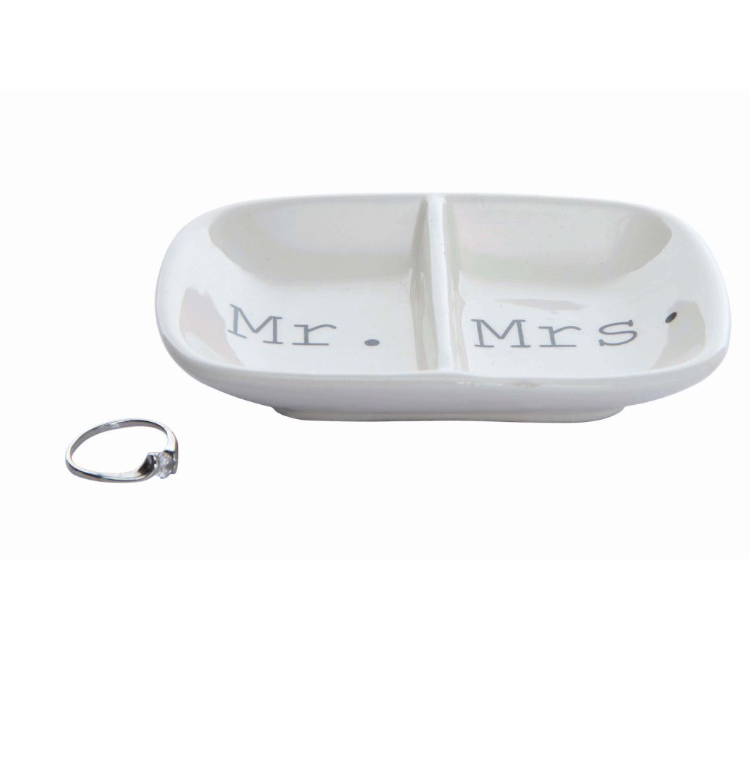 Mr. & Mrs. Jewelry Dish