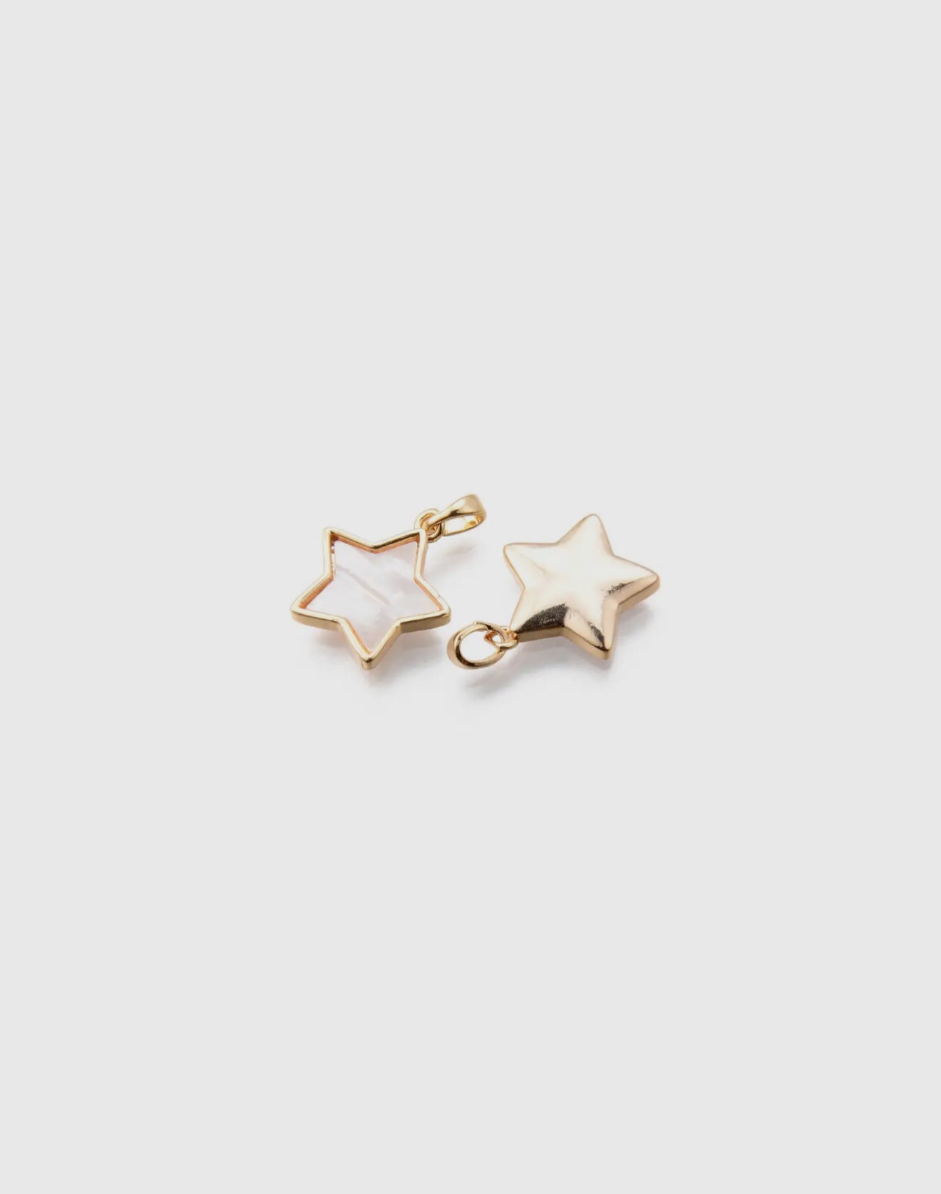 Gold & Ivory Abalone Star Charm