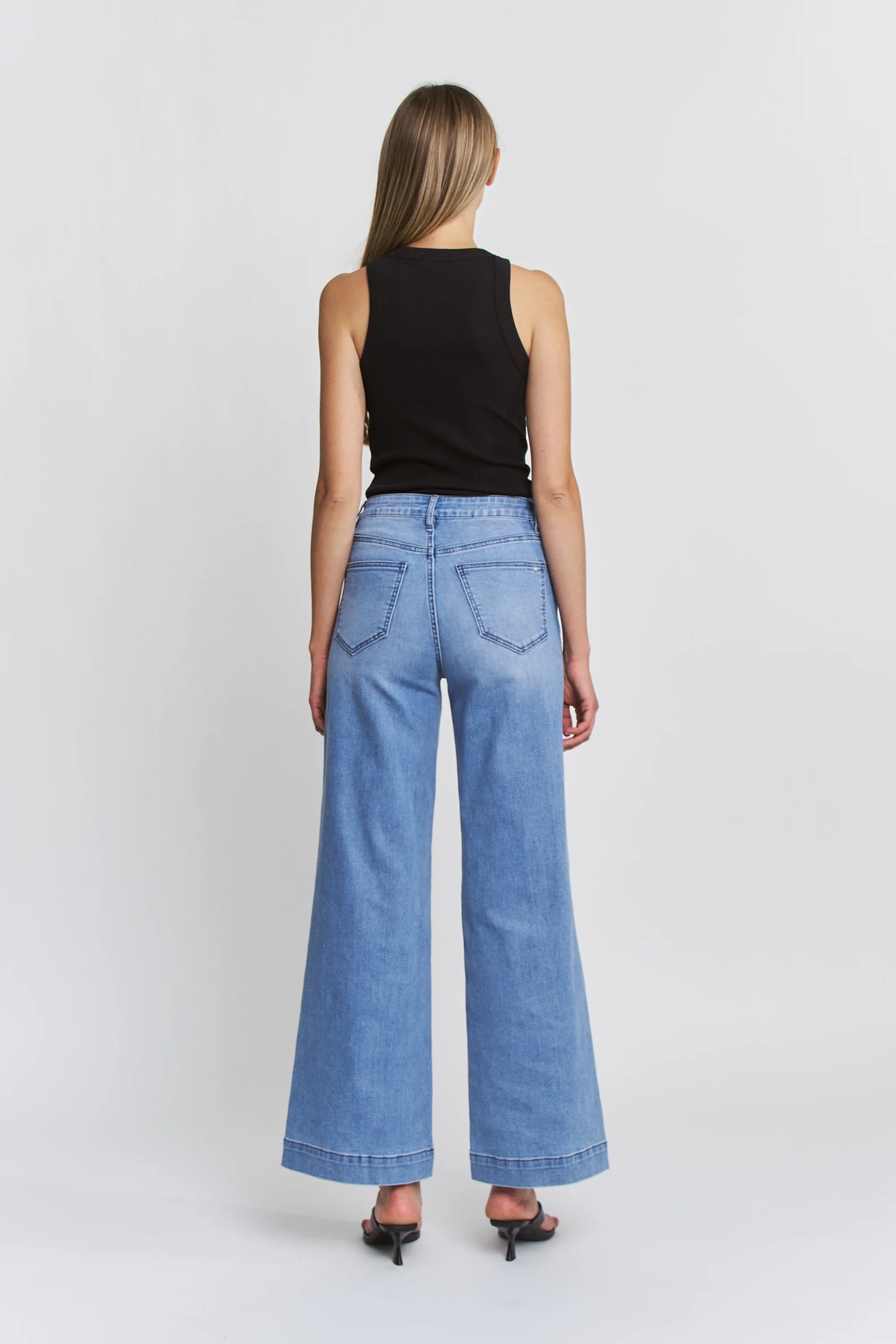 Jack High Rise Wide Leg Trouser Denim