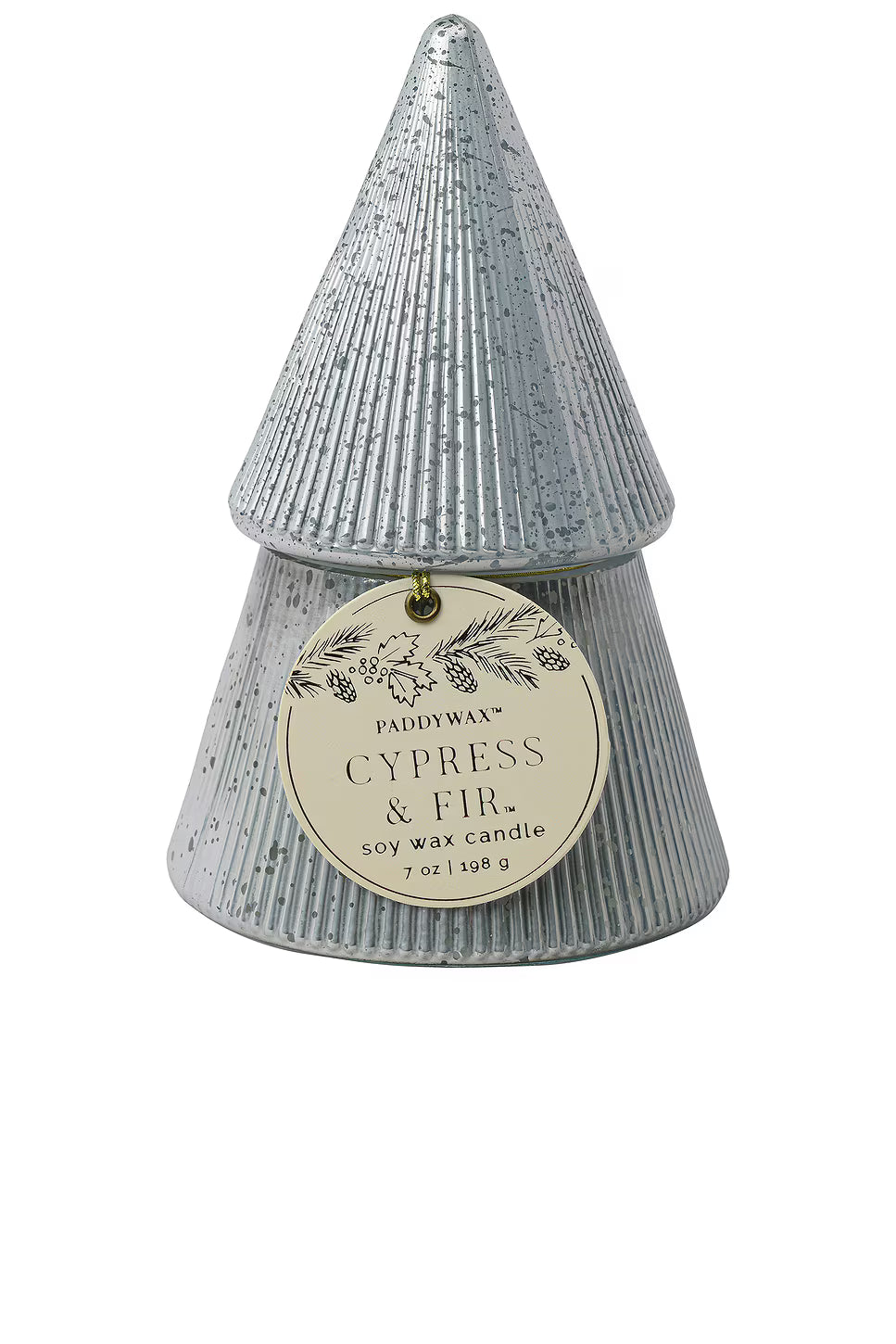 7oz Ribbed Stacked Christmas Tree Candle