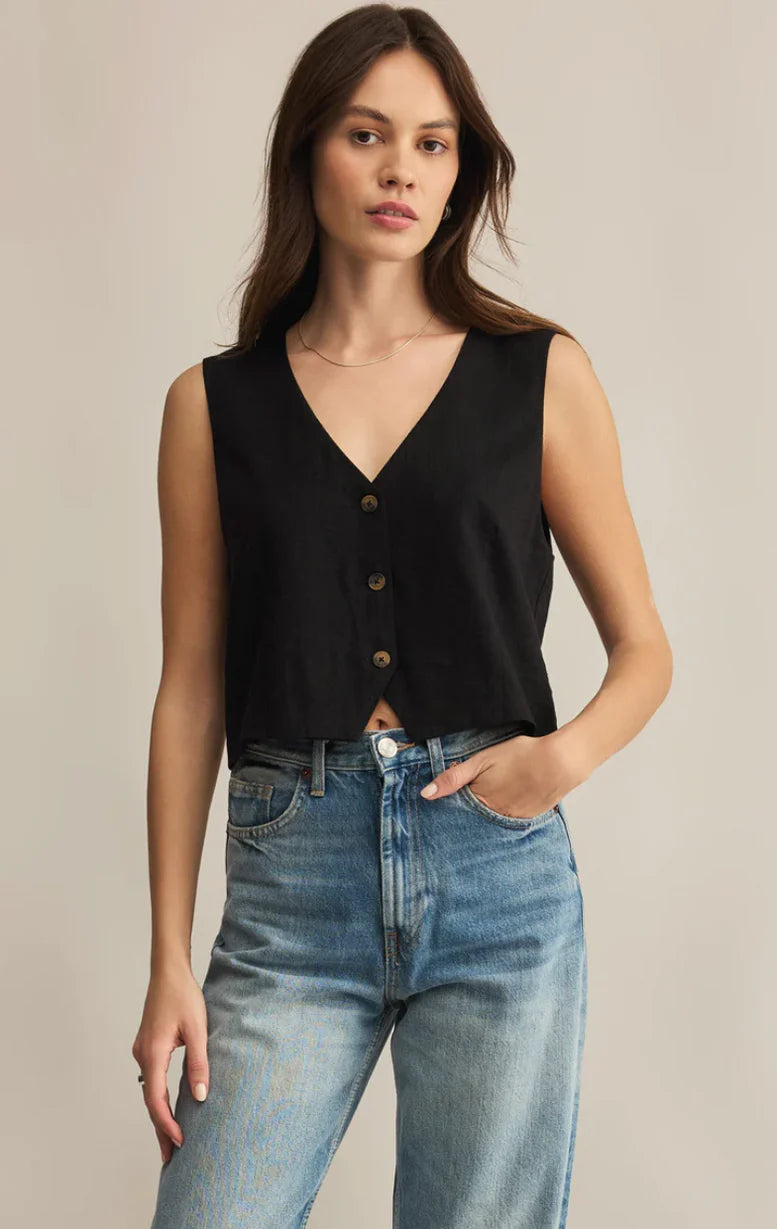 Jenna Linen Vest