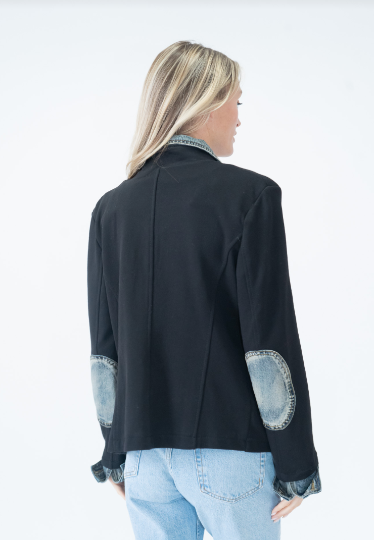Veronica Mixed Media Blazer