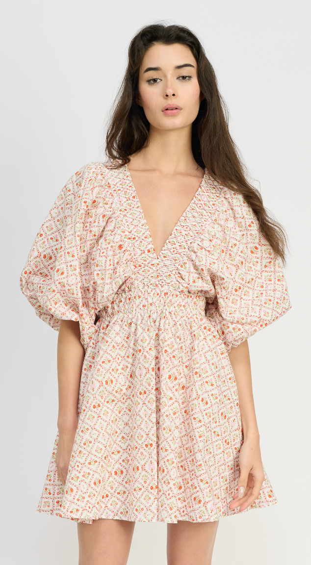 Annabelle Bubble Sleeve Mini Dress