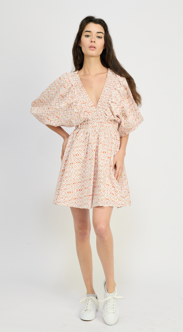 Annabelle Bubble Sleeve Mini Dress