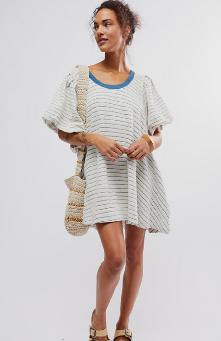 Carmen Textured Knit Mini Dress