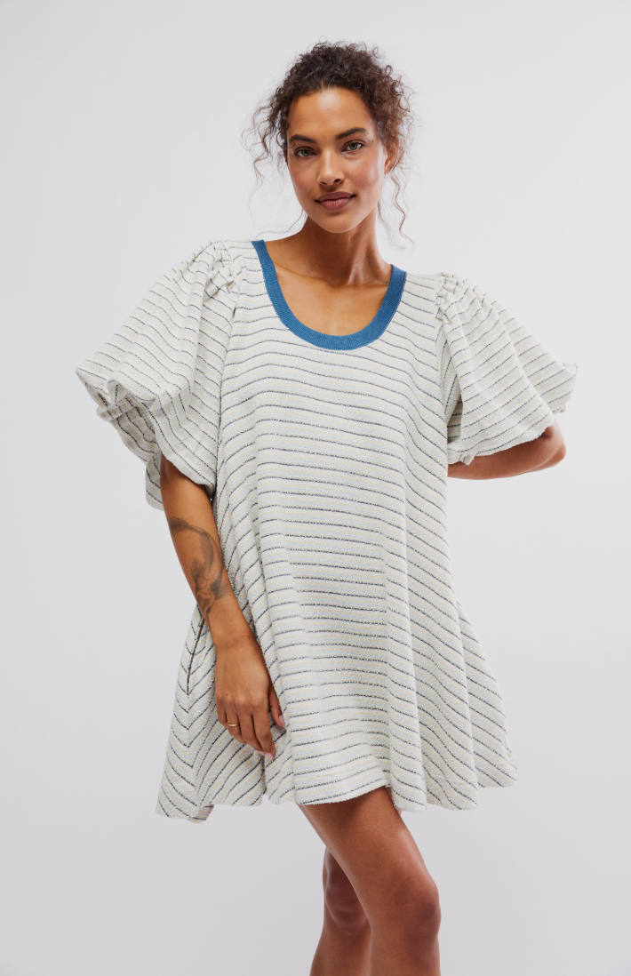 Carmen Textured Knit Mini Dress