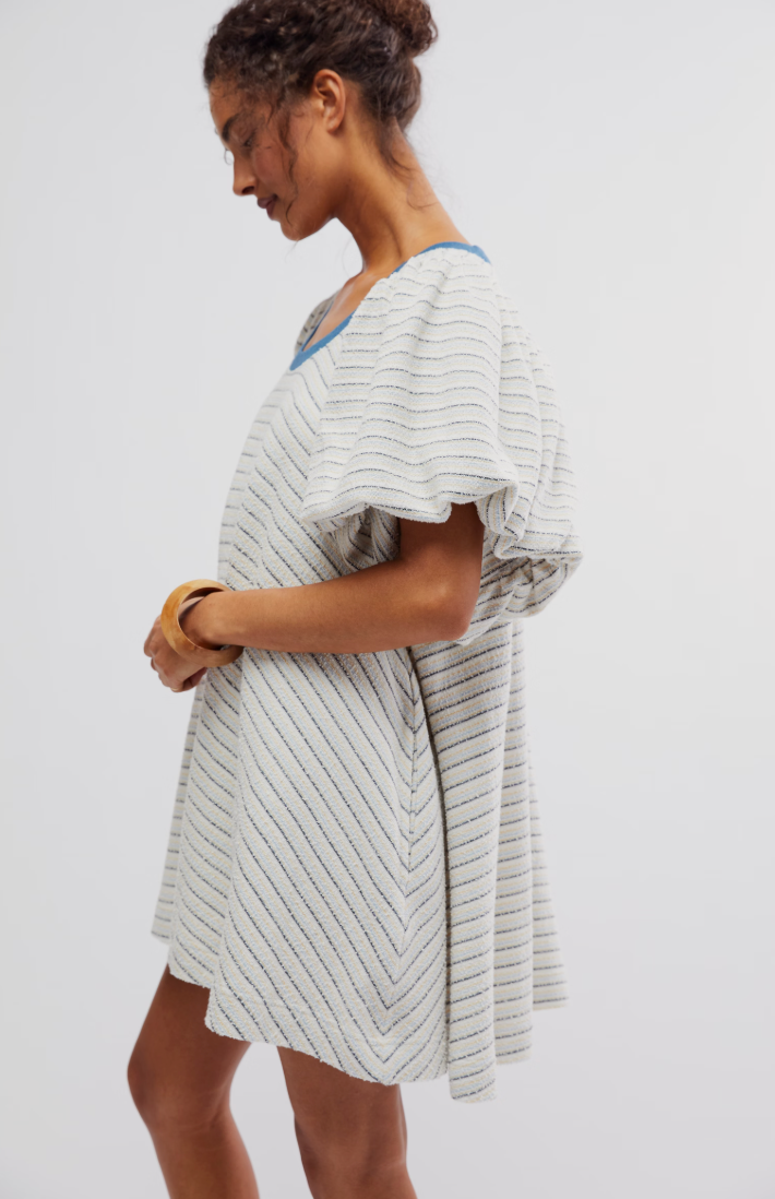 Carmen Textured Knit Mini Dress