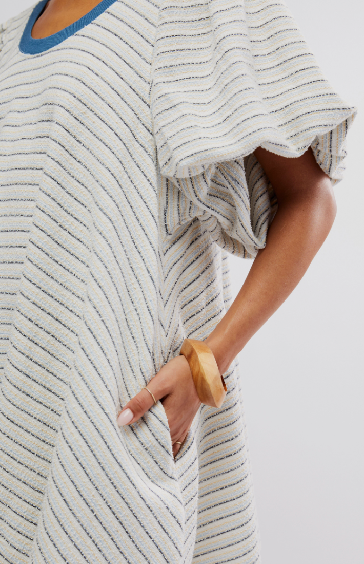 Carmen Textured Knit Mini Dress