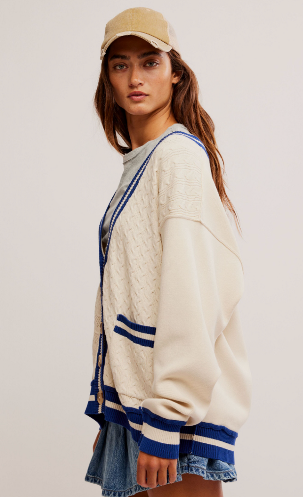 Skye Varsity Cardigan Sweater