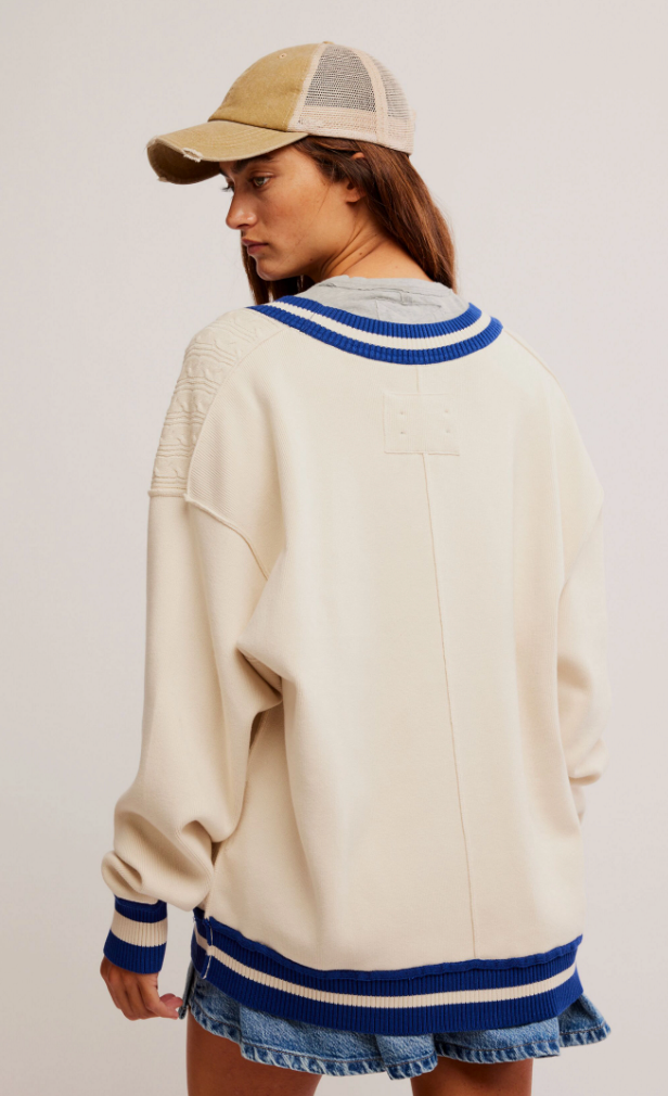 Skye Varsity Cardigan Sweater