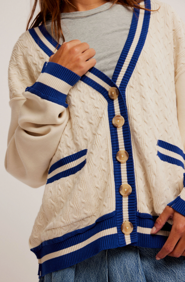 Skye Varsity Cardigan Sweater