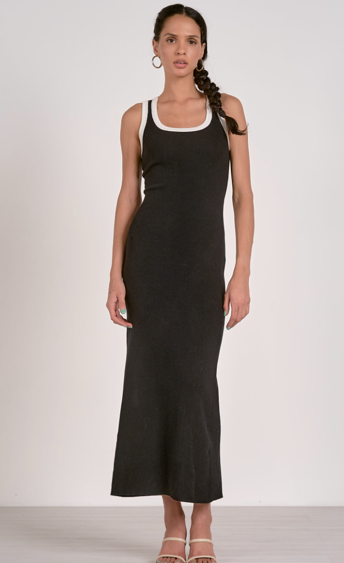 Amara Ribbed Midi Dress