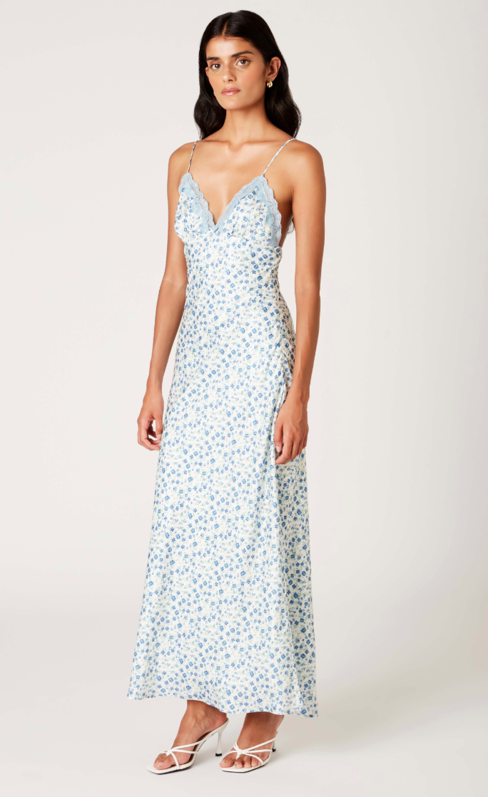 Gabriela Floral Silk Dress