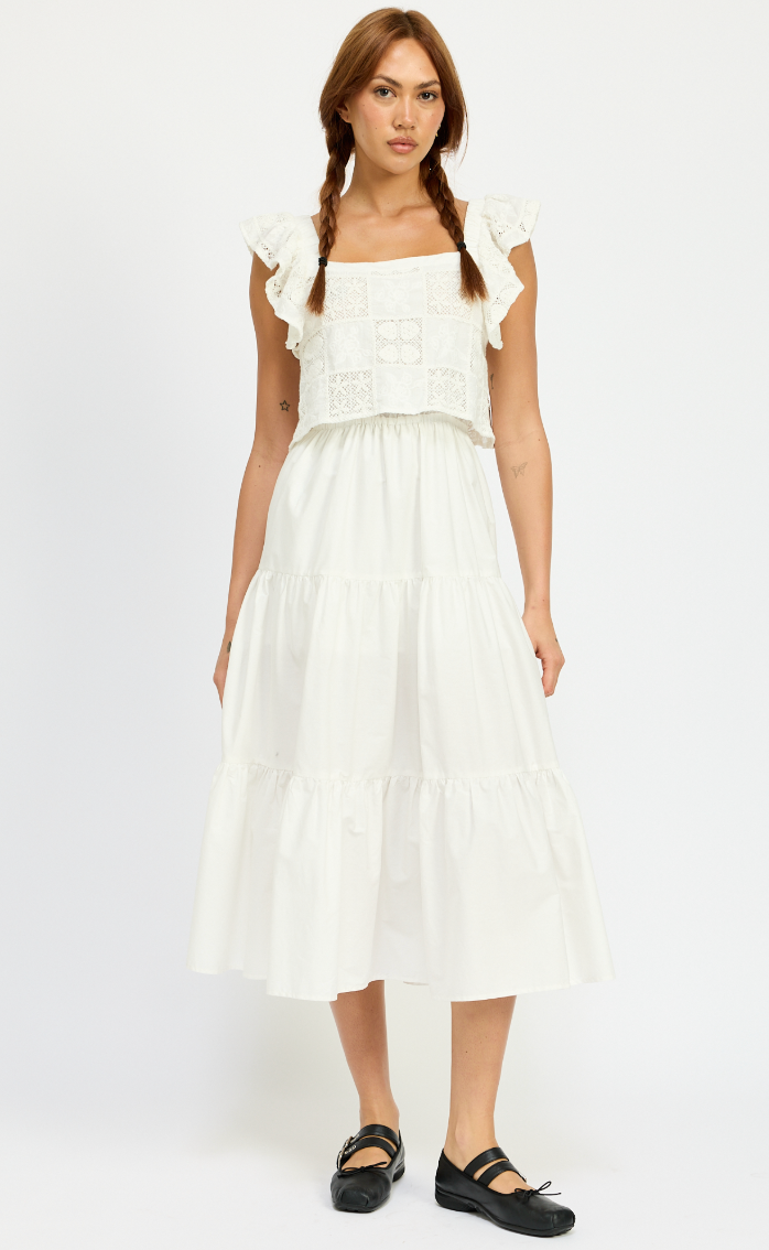 Cassandra Mixed Media Dress