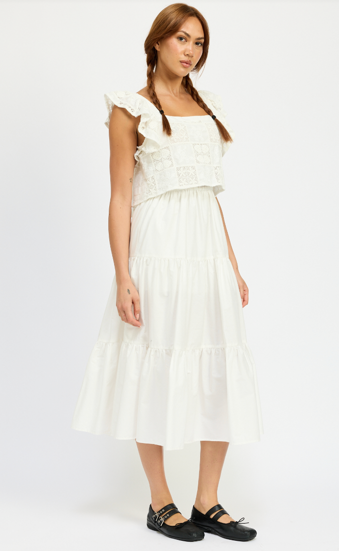 Cassandra Mixed Media Dress