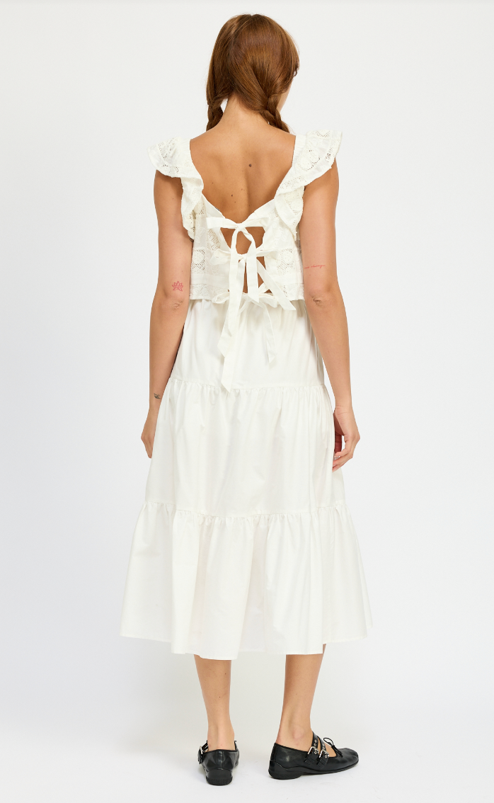 Cassandra Mixed Media Dress