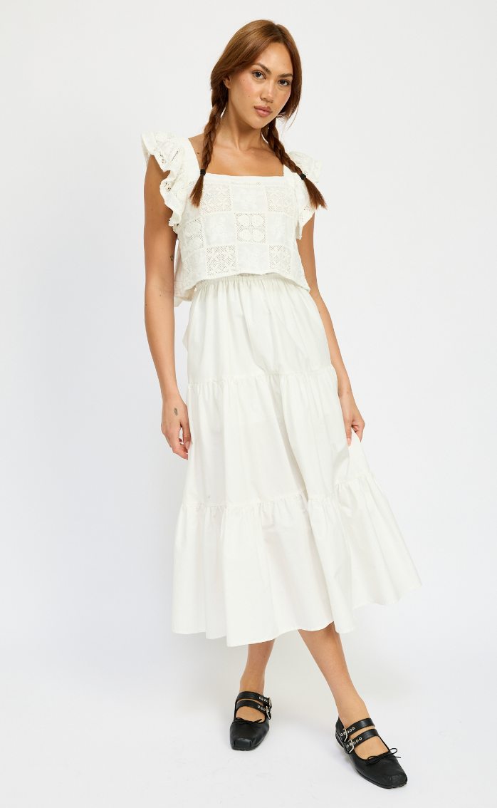 Cassandra Mixed Media Dress