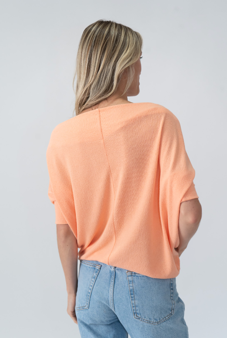 Maci Short Sleeve Convertible Knit Top