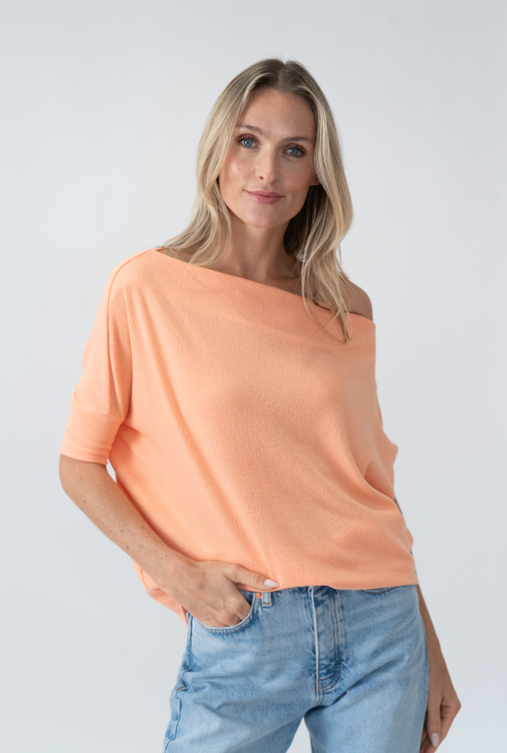 Maci Short Sleeve Convertible Knit Top