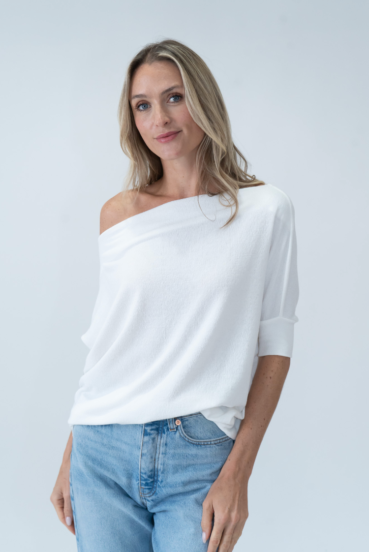 Maci Short Sleeve Convertible Knit Top