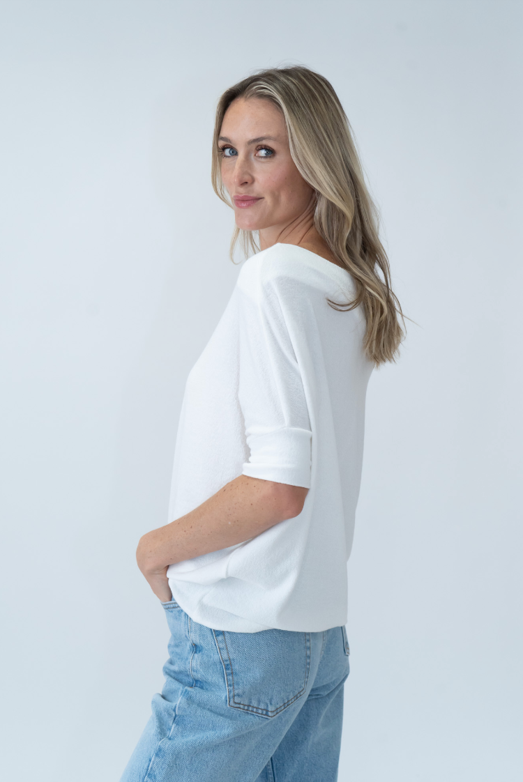 Maci Short Sleeve Convertible Knit Top