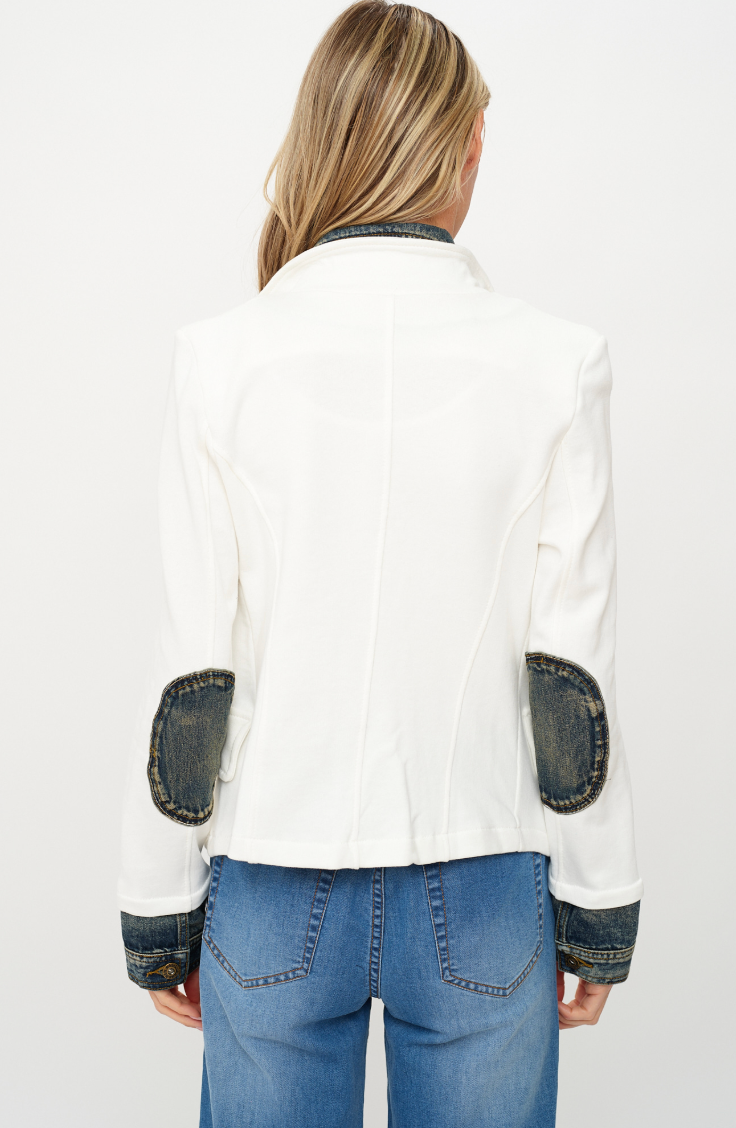 Veronica Mixed Media Blazer