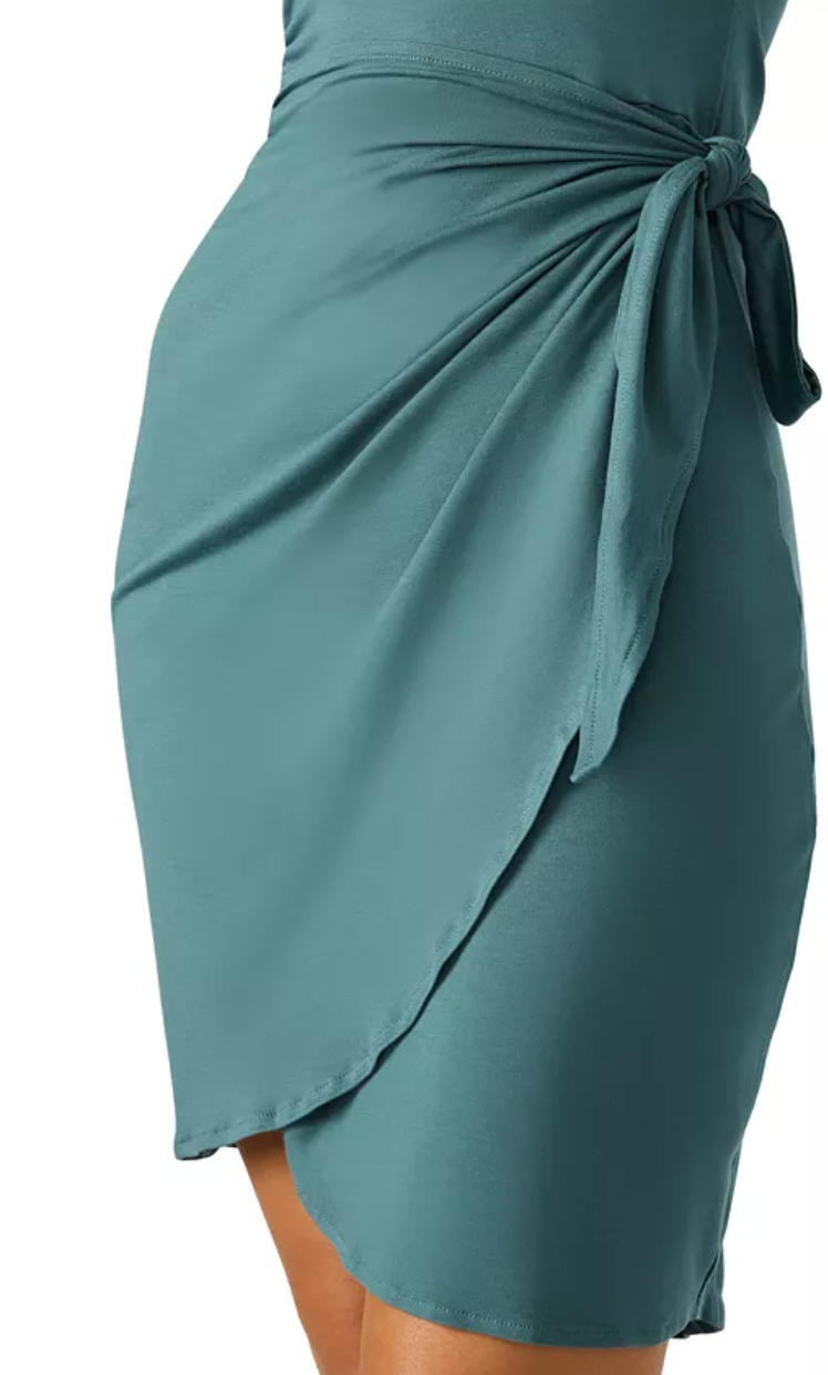 Kaitlynn Wrap Skirt Knit Dress
