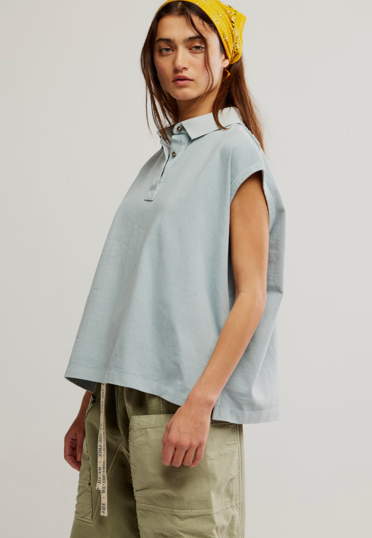 Kai Sleeveless Polo Top