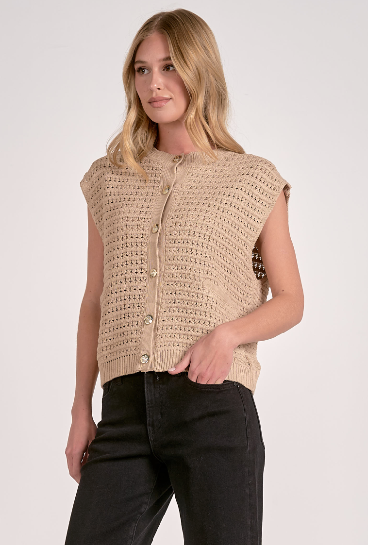 Cove Button Sweater Vest