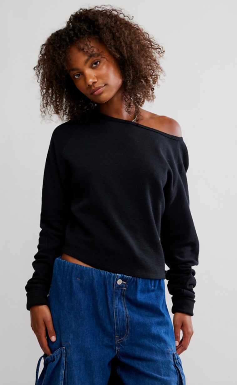Danielle Long Sleeve Thermal Pullover