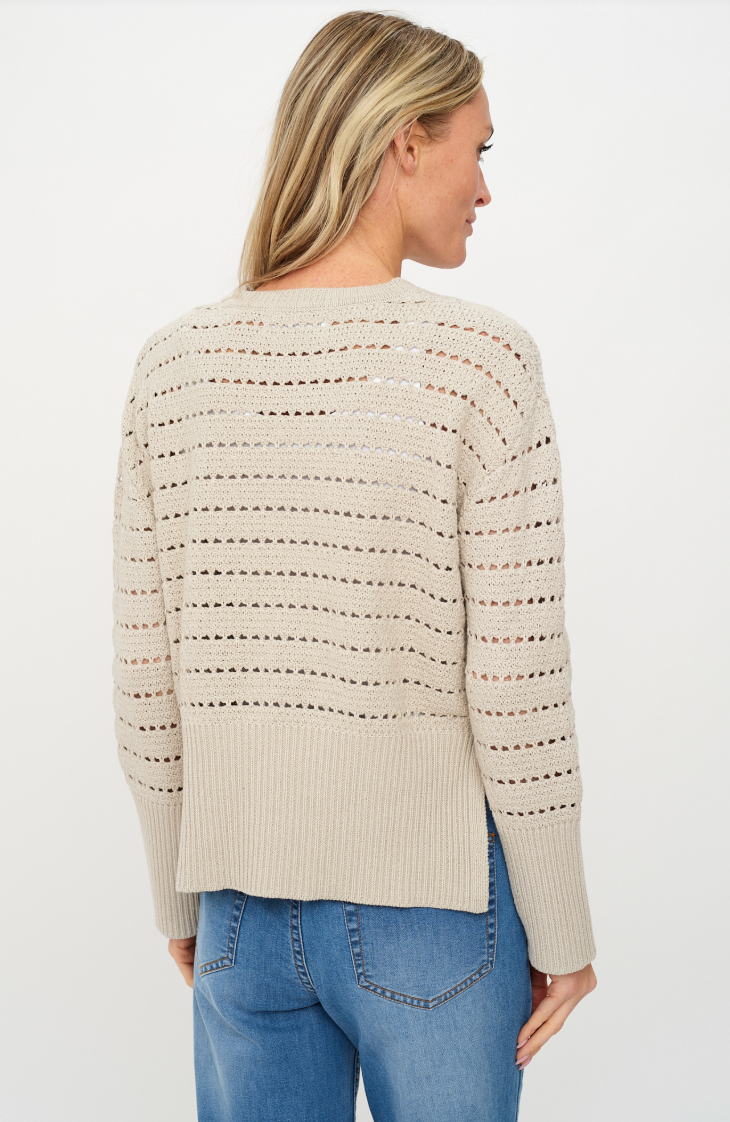 Lane Crochet Crew Neck Sweater