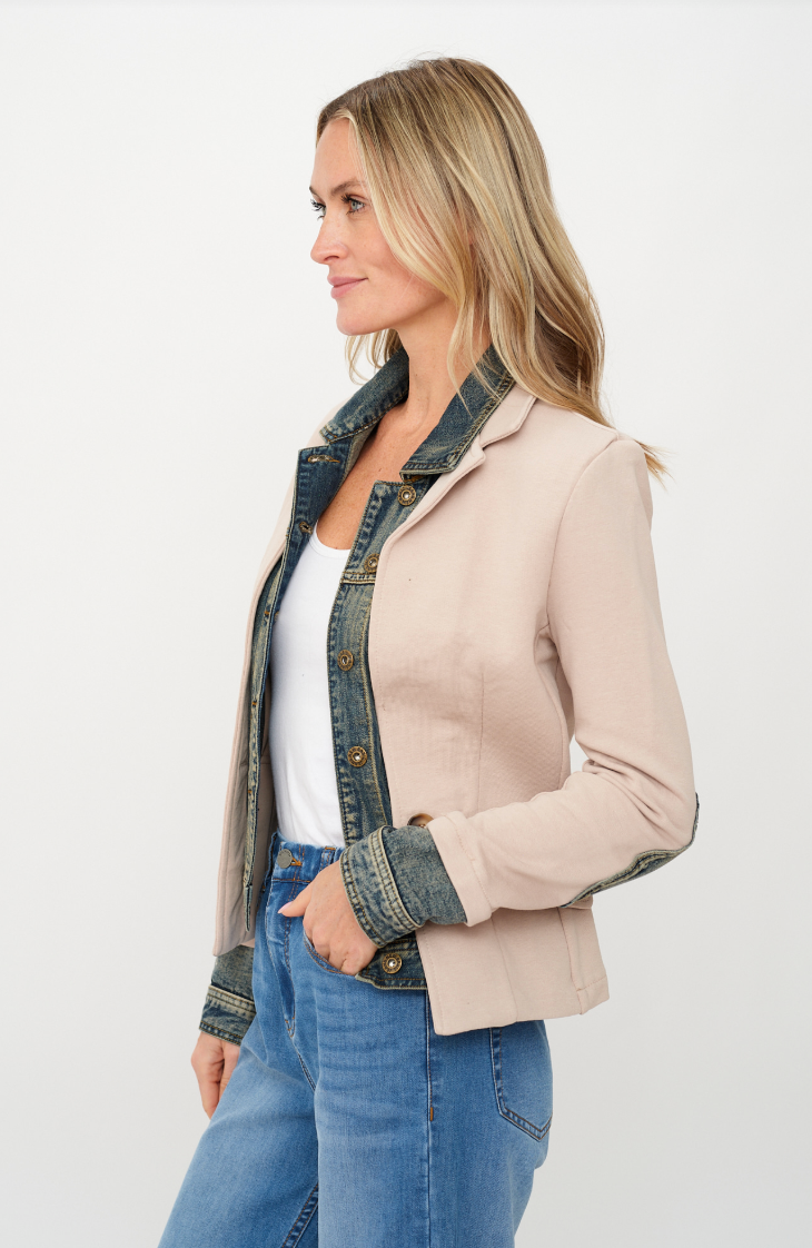 Veronica Mixed Media Blazer