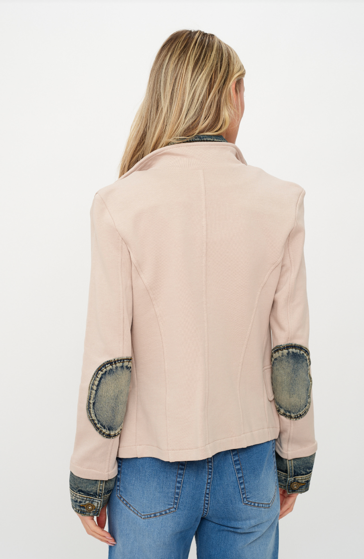 Veronica Mixed Media Blazer