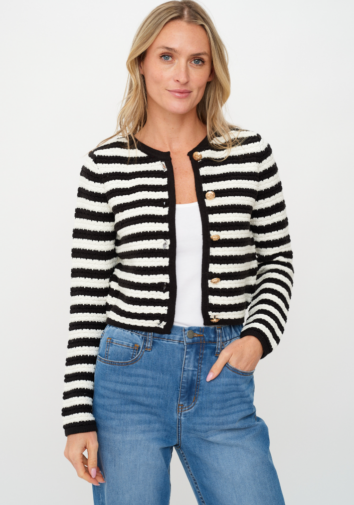 Milan Striped Cardigan