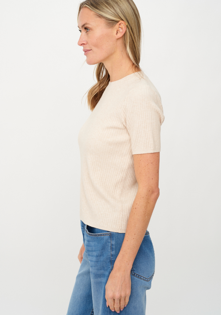 Kyla SS Ribbed Sweater