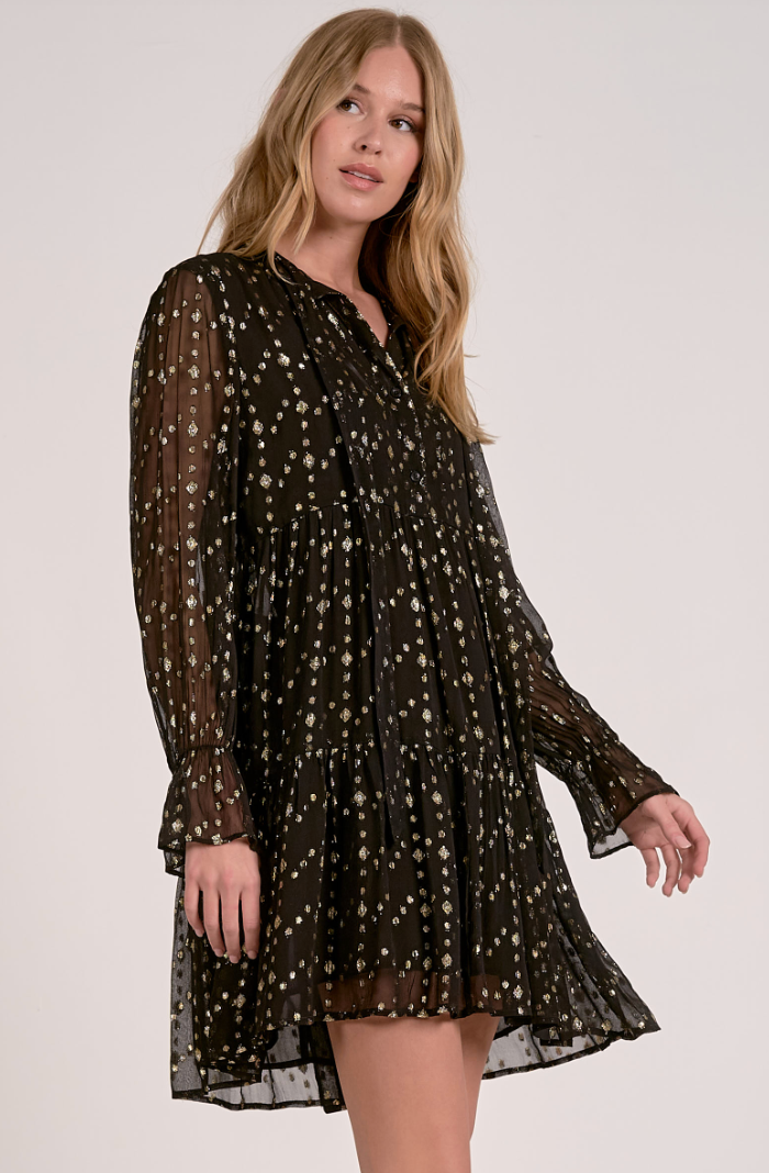 Willa Woven Ruffle Mini Dress