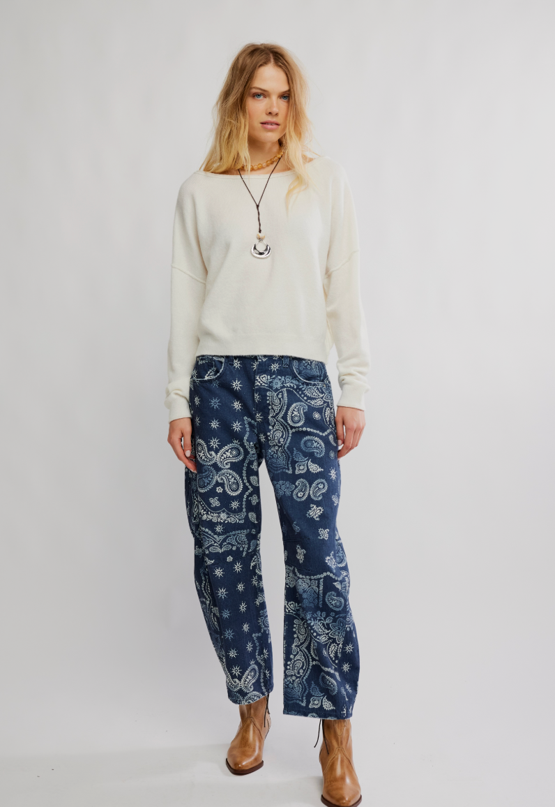 Rosalie Rolled Hem Sweater