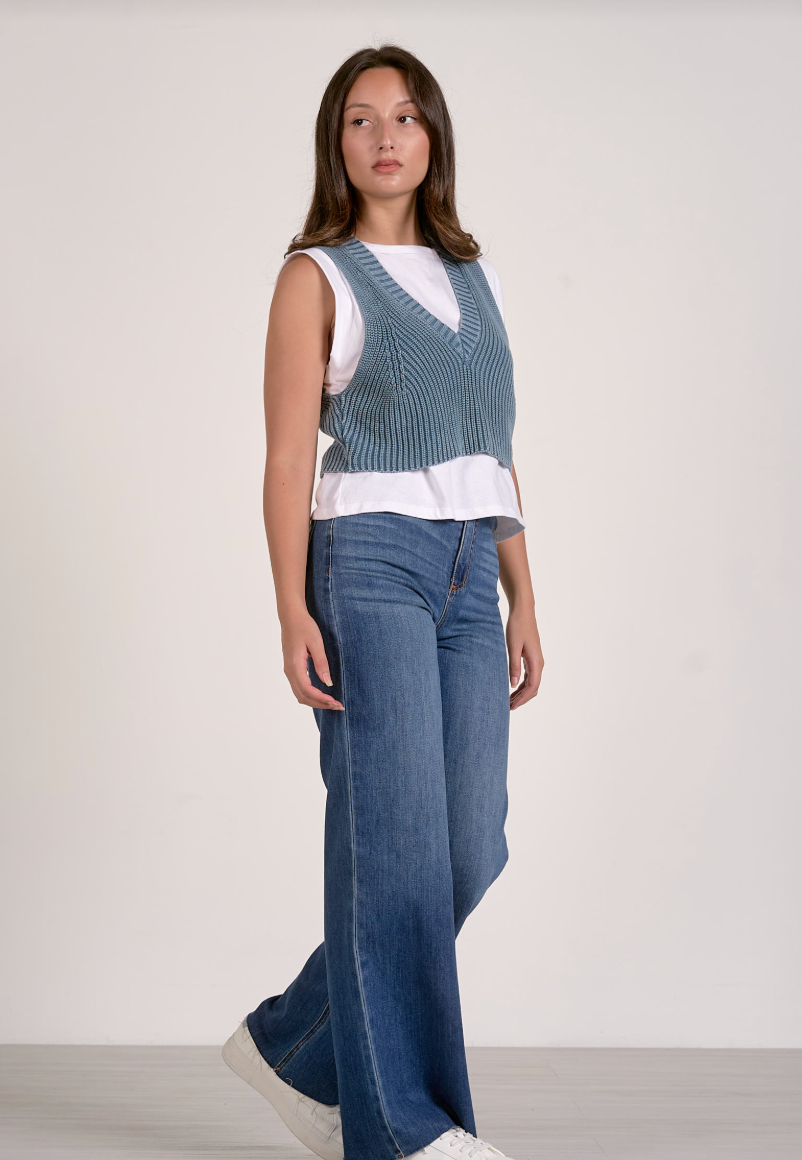 Tabitha Layered Sleeveless Sweater